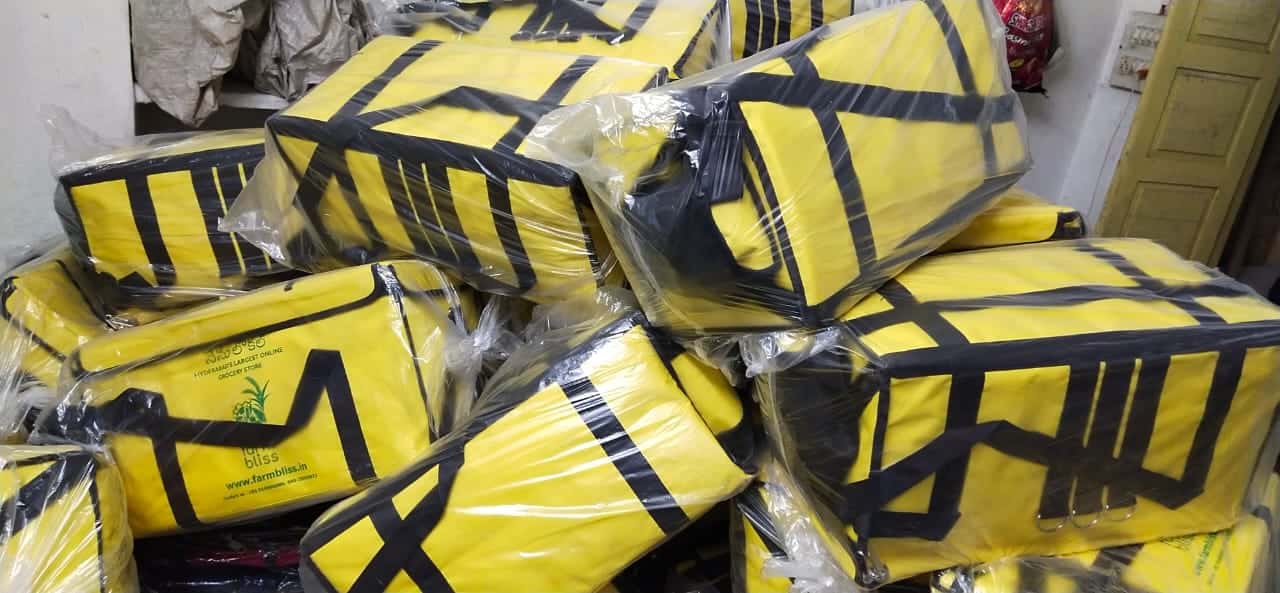 Food delivery bags, bulk run made by ABM Bags