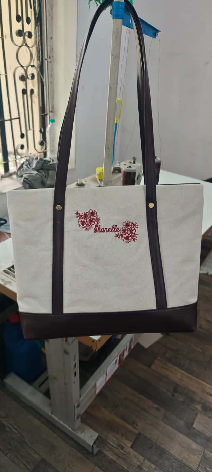 Personalised canvas totes made by ABM Bags