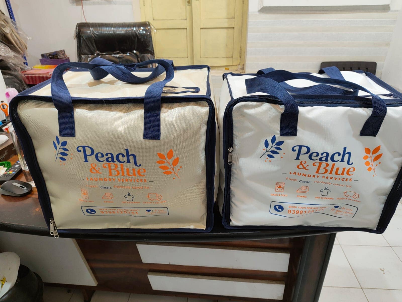 Bag sample being developed