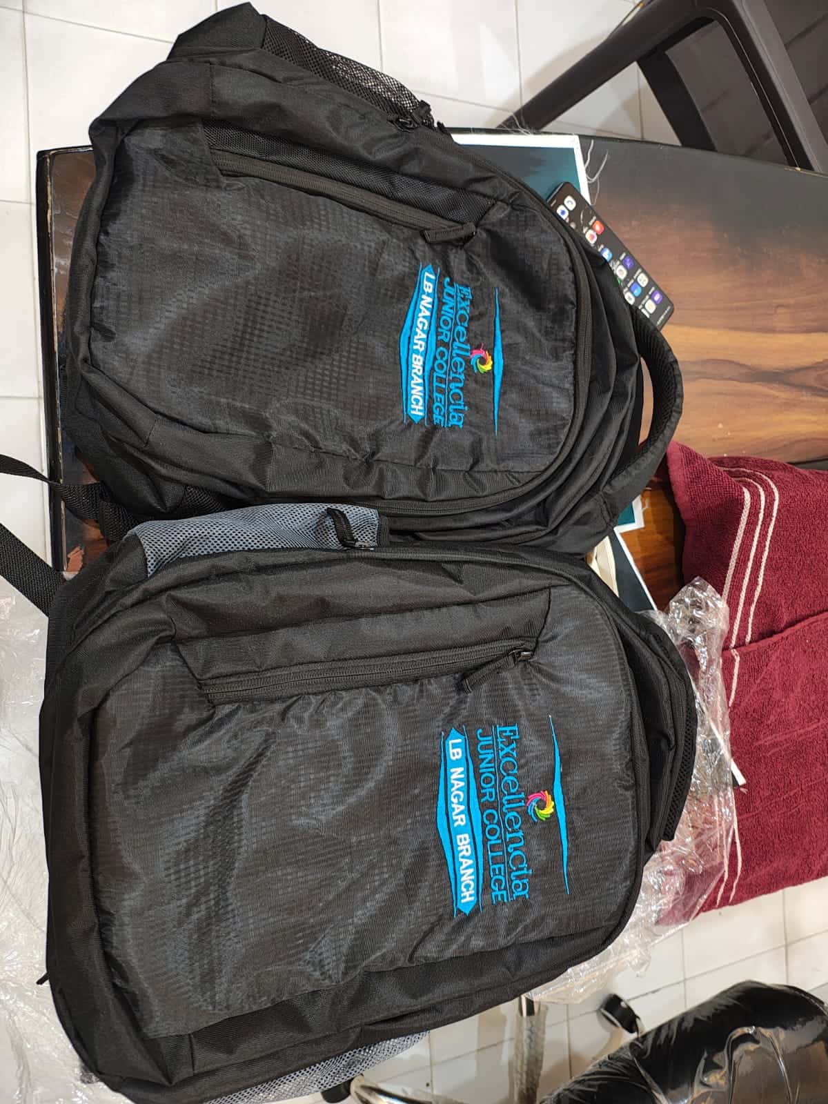 Junior college backpacks made by ABM Bags