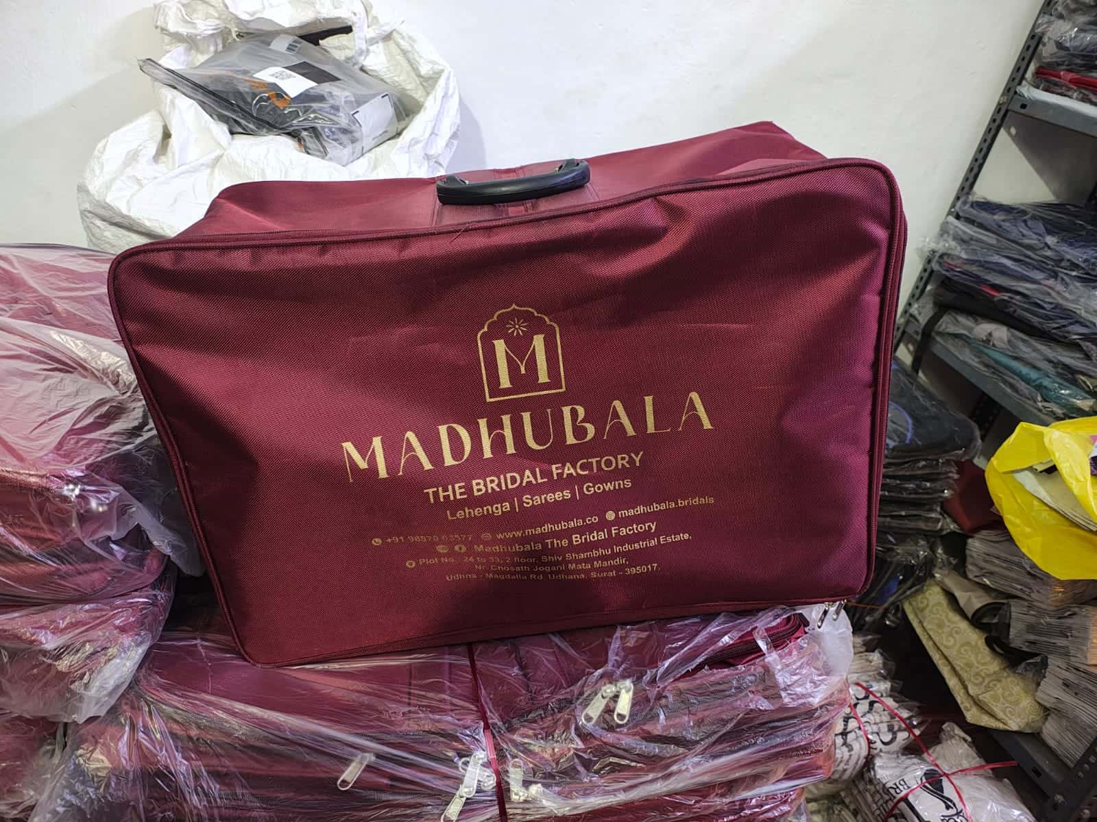 Custom branding made by ABM Bags